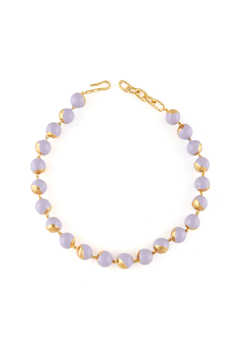 MINI WAVE ORBS CHOKER NECKLACE WITH ENAMEL