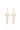 LONG EARRINGS WITH PAVE STONES AND PEARL DROPS