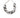 WHITE RHODIUM PLATED CHAIN BRACELET WITH ENAMEL
