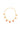 GOLD PLATED FEMININE WAVES NECKLACE WITH ENAMEL