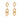 STATEMENT PARTY CHAIN EARRINGS WITH STONES