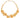 GOLD PLATED LARGE NECKLACE WITH SEASHELLS