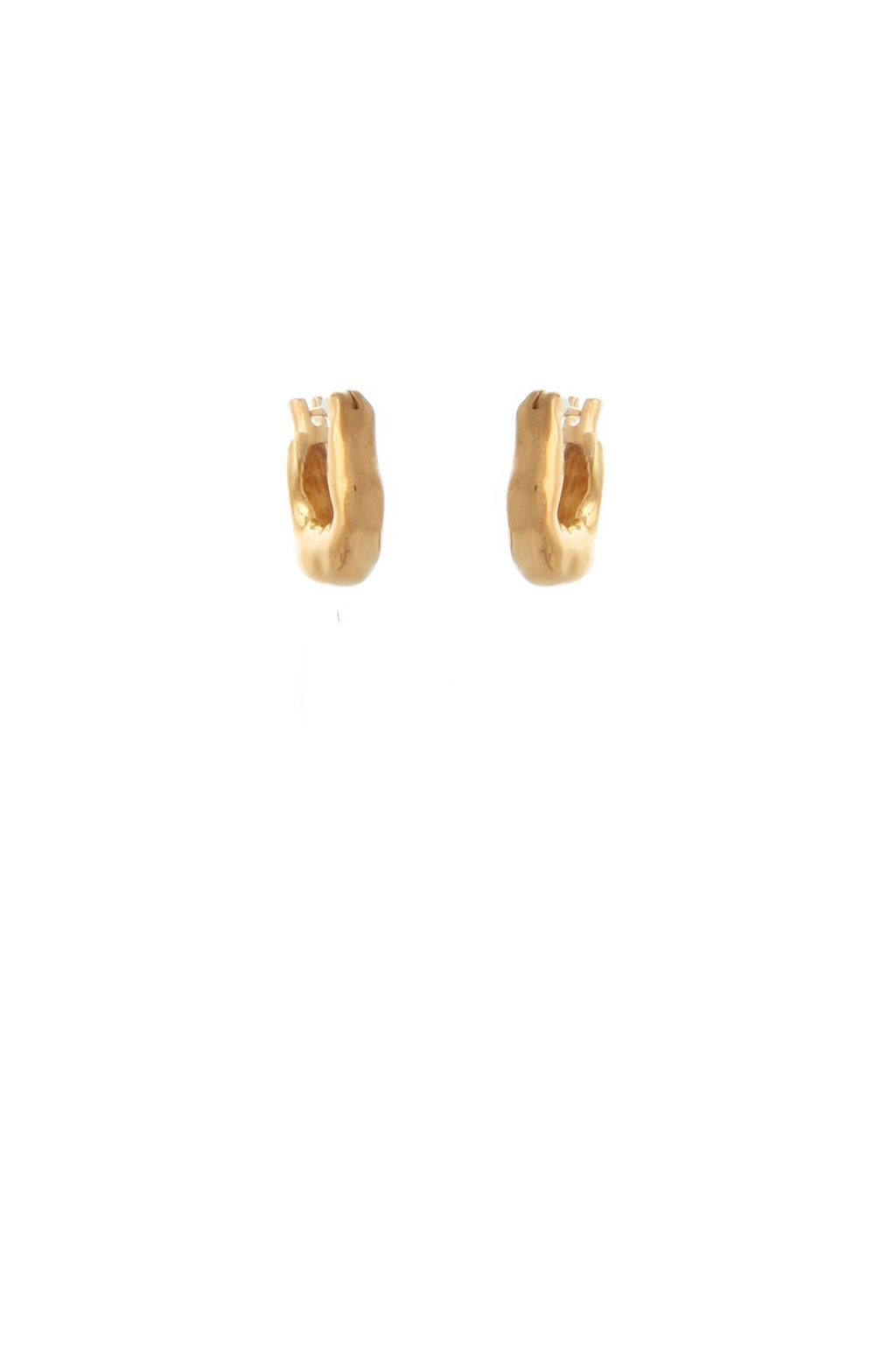 GOLD PLATED MINI WAVE EARRINGS