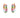 WAVE HOOP EARRINGS WITH MULTI COLORED ENAMEL