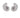 LARGE SILVER SEASHELL STUD EARRINGS