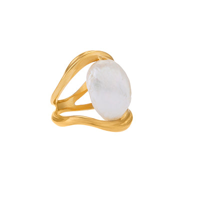 FEMININE WAVES PEARL RING – Joanna Laura Constantine